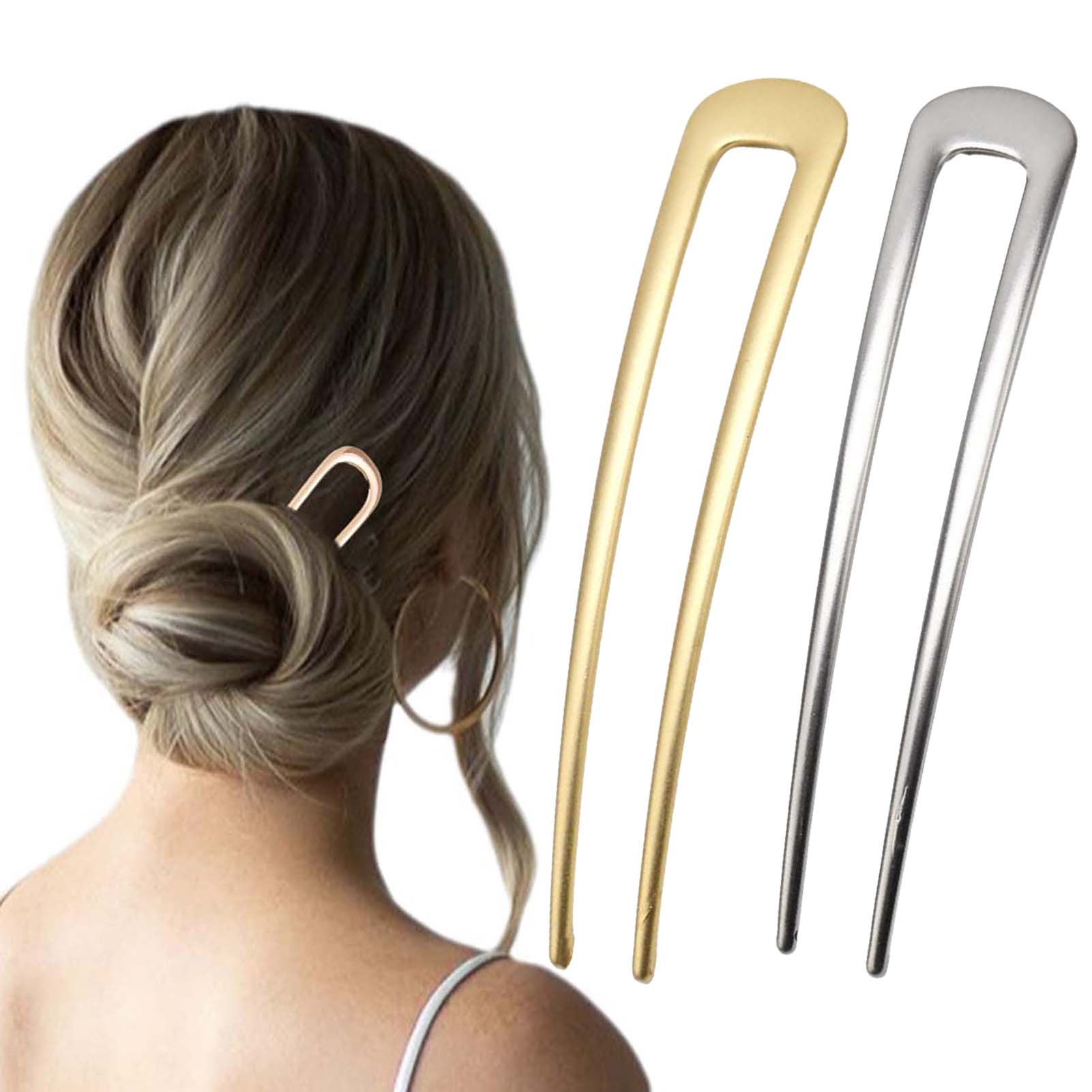 Home Decor Gold - Grampos de Cabelo Franceses em Formato
