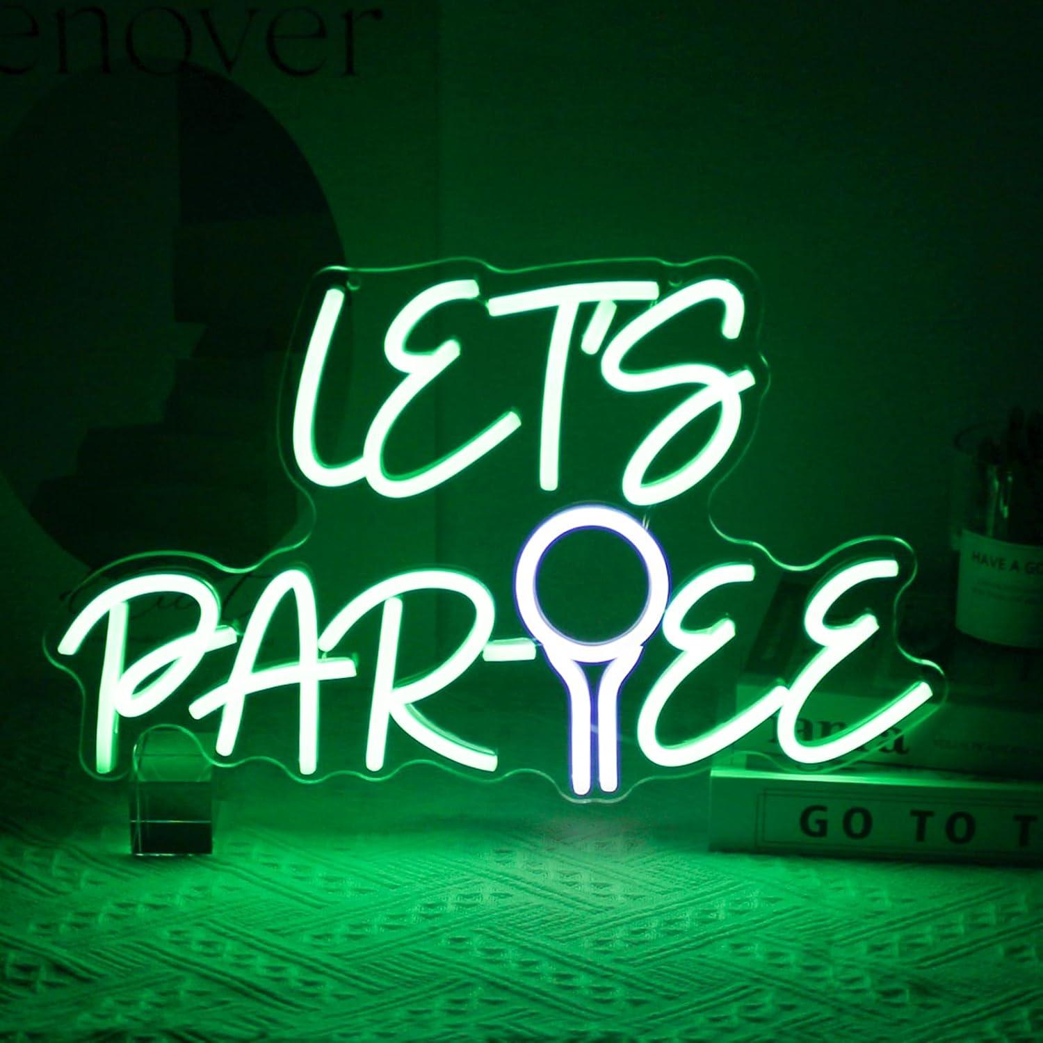 Home Decor Com - Let's Par Tee Letreiro de Neon
