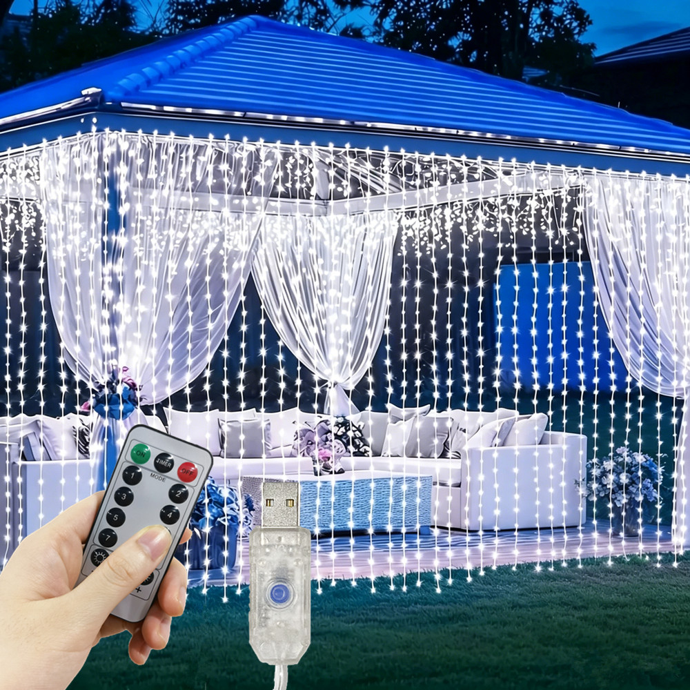 Fairy Lights Bedroom - Luz de Cortina LED USB com