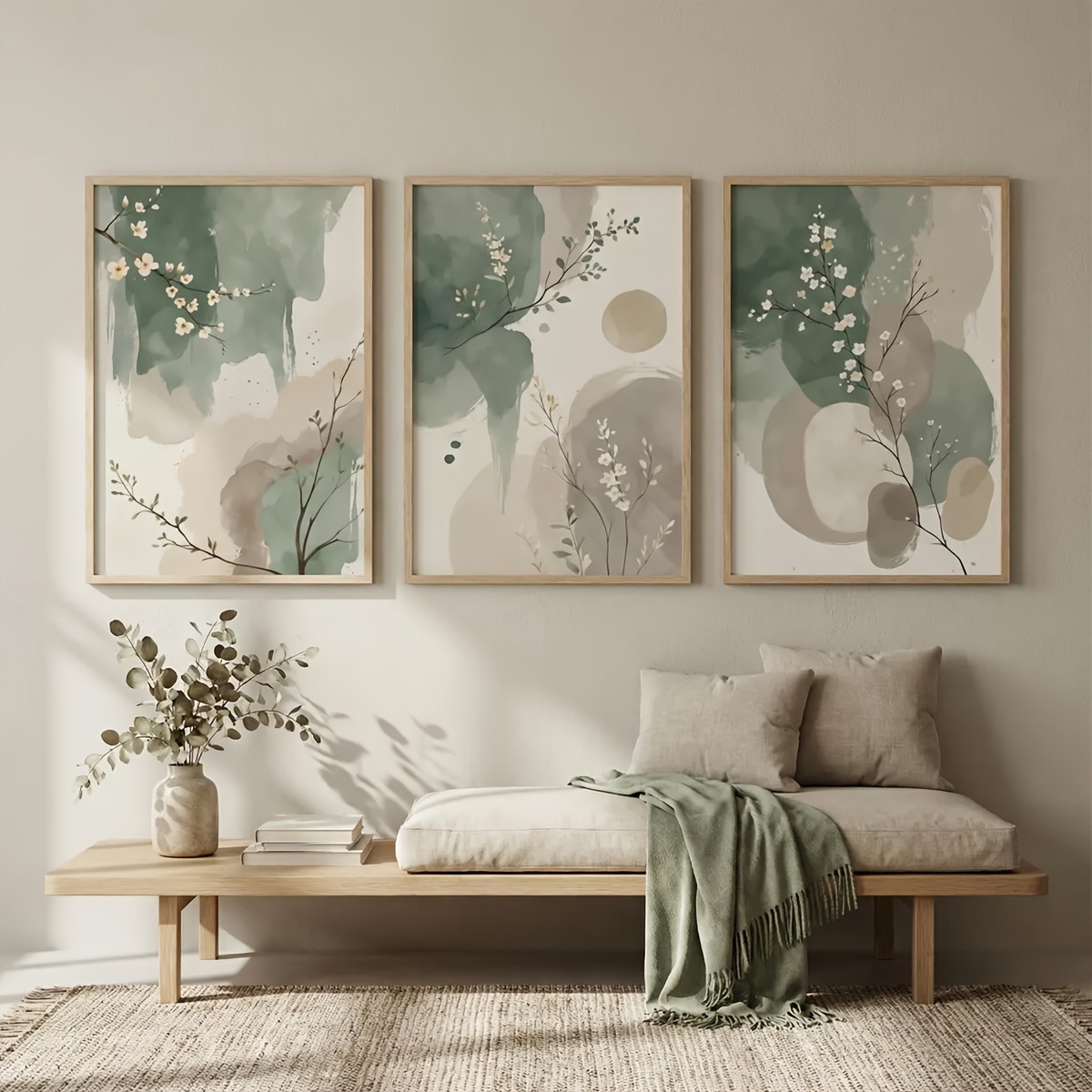 Home Decor Youtube - Conjunto de 3 Quadros Decorativos em