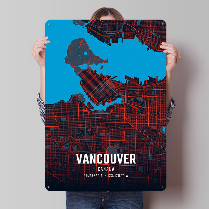 Home Decor Vancouver - Mapa da Cidade de Vancouver em