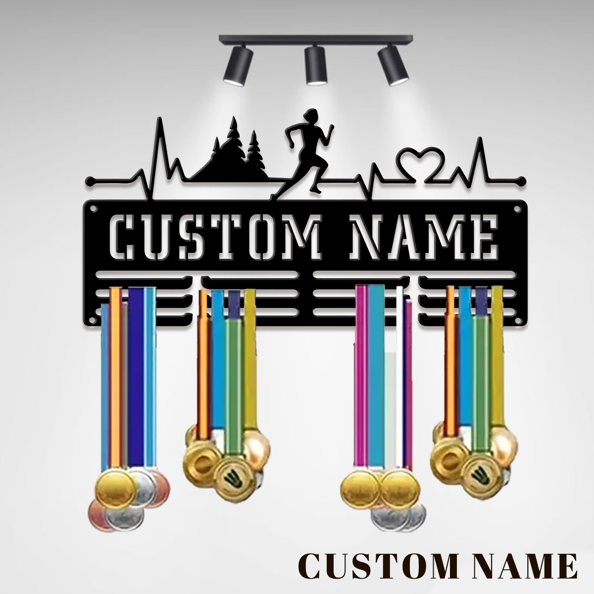 Home Decor Com - Suporte Personalizado para Medalhas de Esportes,