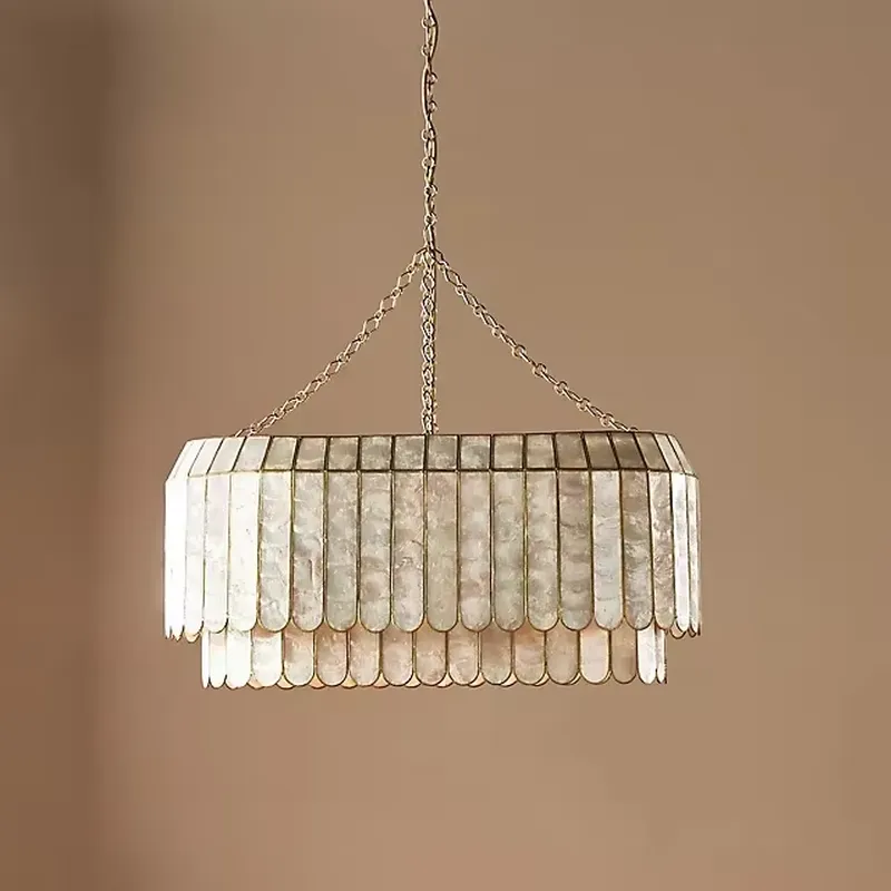 Home Decor Gold - Lustre Moderno Americano para Sala de