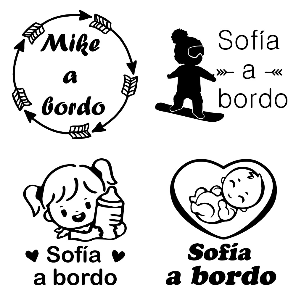 Home Decor Accessories - 1pc vinil bebê a bordo colorido