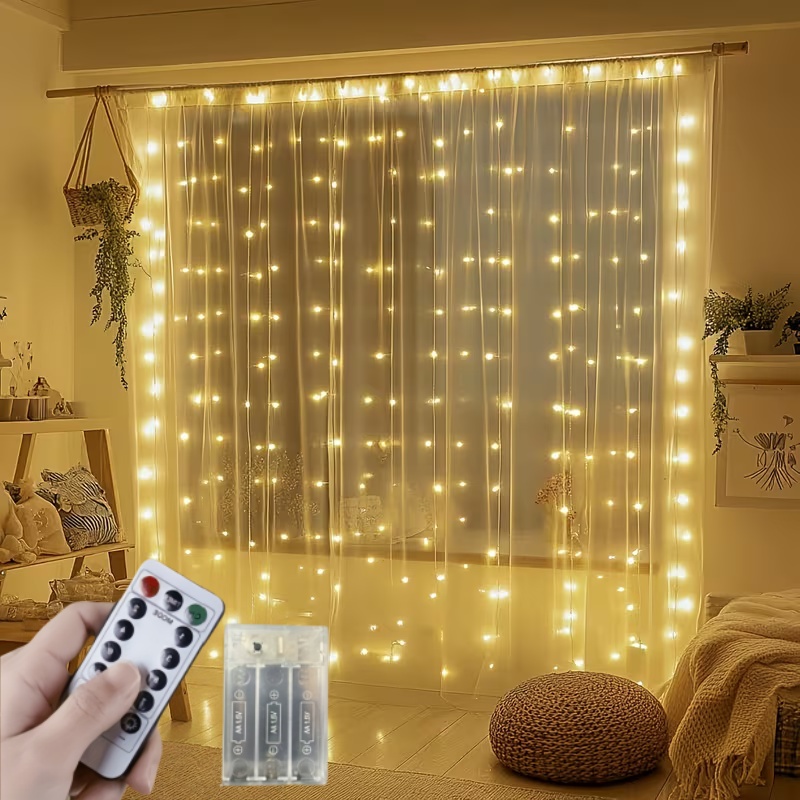 Fairy Lights Bedroom - Luz de Cordão de Controle Remoto