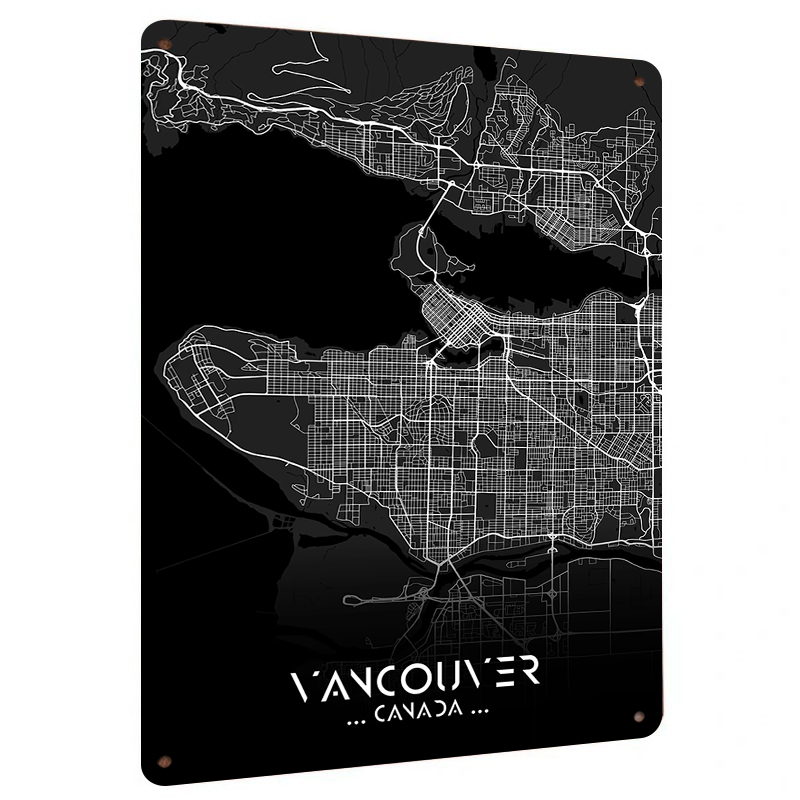 Home Decor Vancouver - Mapa da cidade do Canadá de