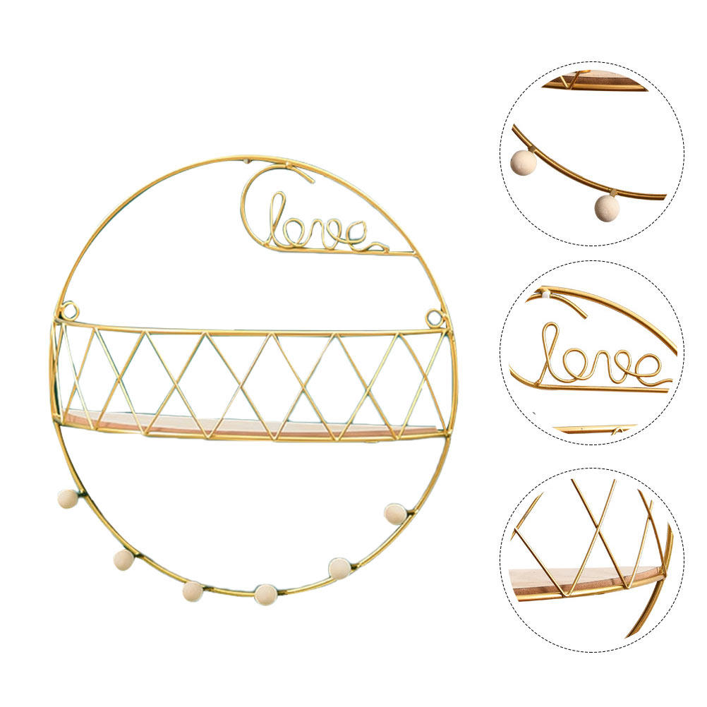 Home Decor Gold - 1 unidade de prateleira decorativa de