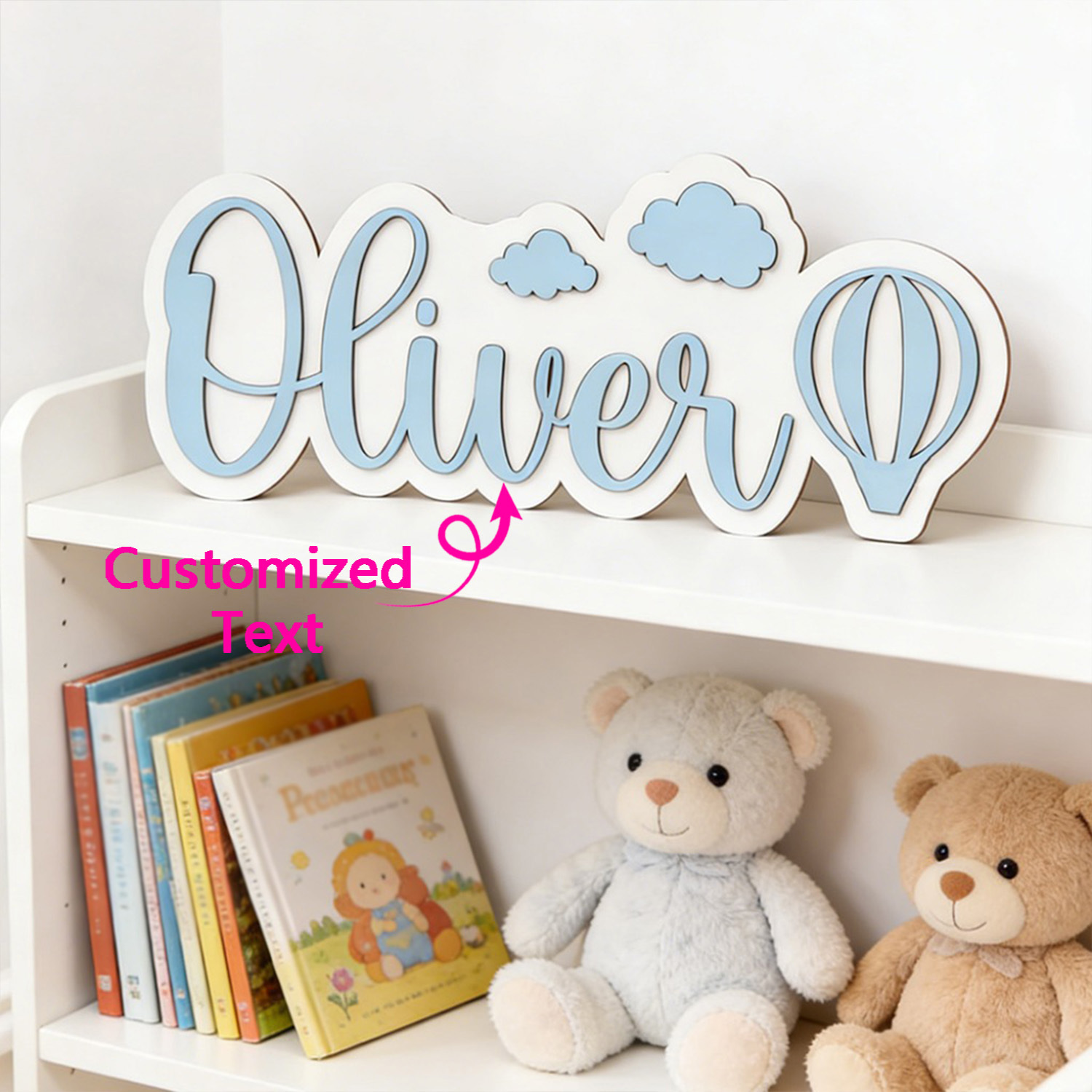 Home Decor Names - Placa de Quarto Personalizada com Nome