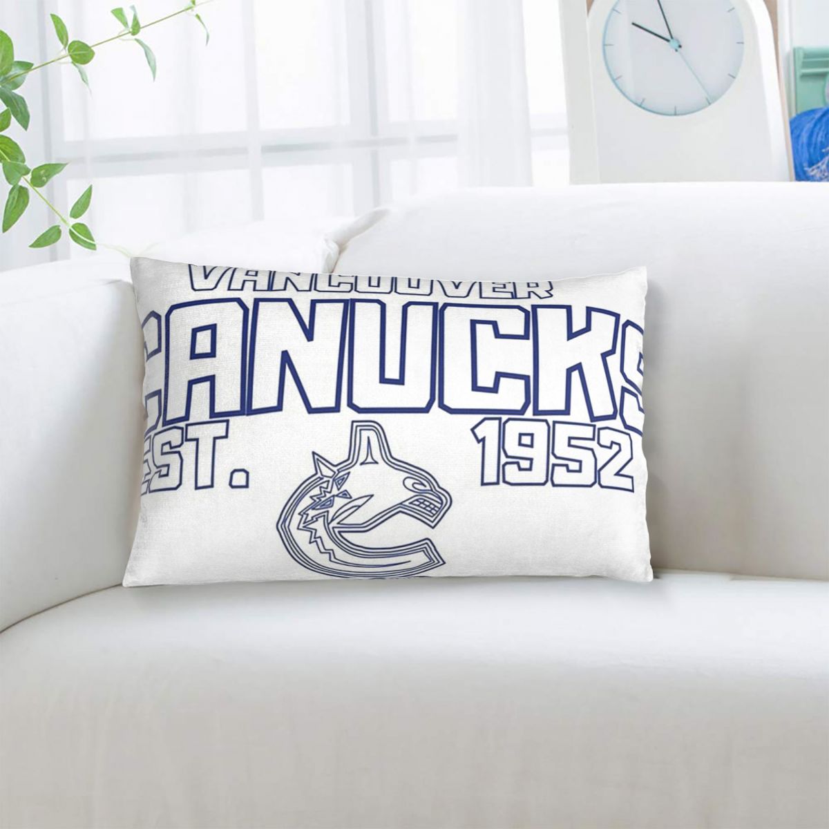 Home Decor Vancouver - Capa de almofada retangular do Vancouver