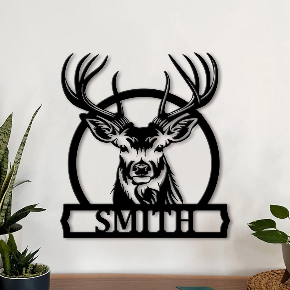 Home Decor Names - Placa de Metal Personalizada com Nome