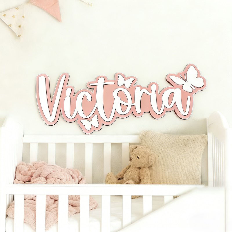Placa de Nome de Madeira Perso - Home Decor Names avaliação e preço