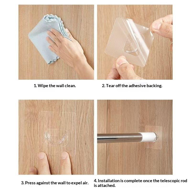 Suportes Transparentes Autoade - Home Decor Curtains avaliação e preço