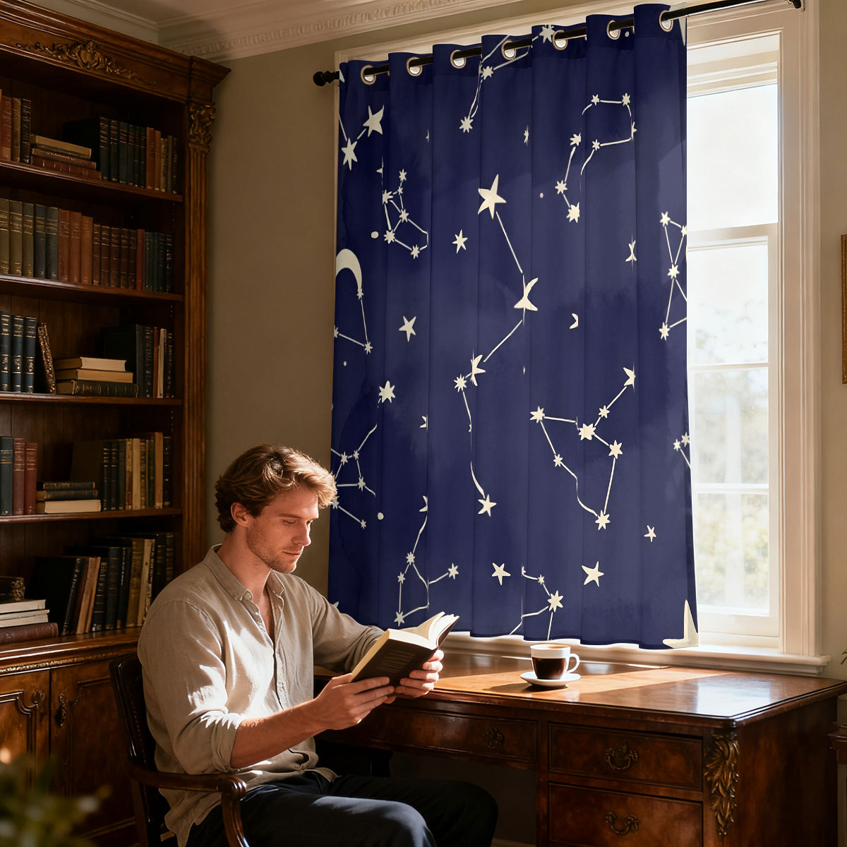 1 peça Cortina Decorativa Retr - Home Decor Curtains avaliação e preço