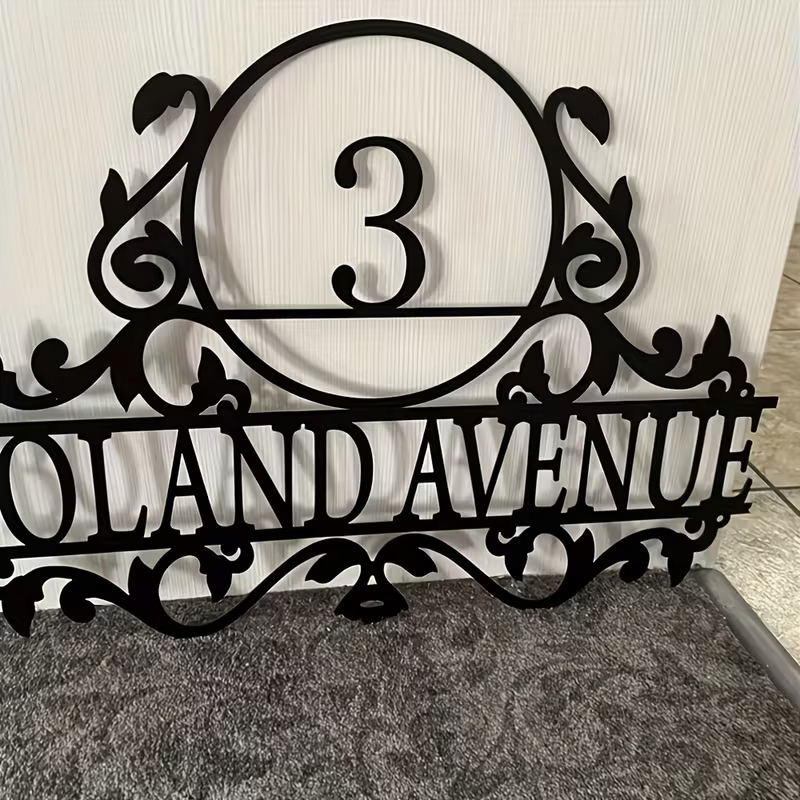 Placa de Metal Personalizada c - Home Decor Names avaliação e preço
