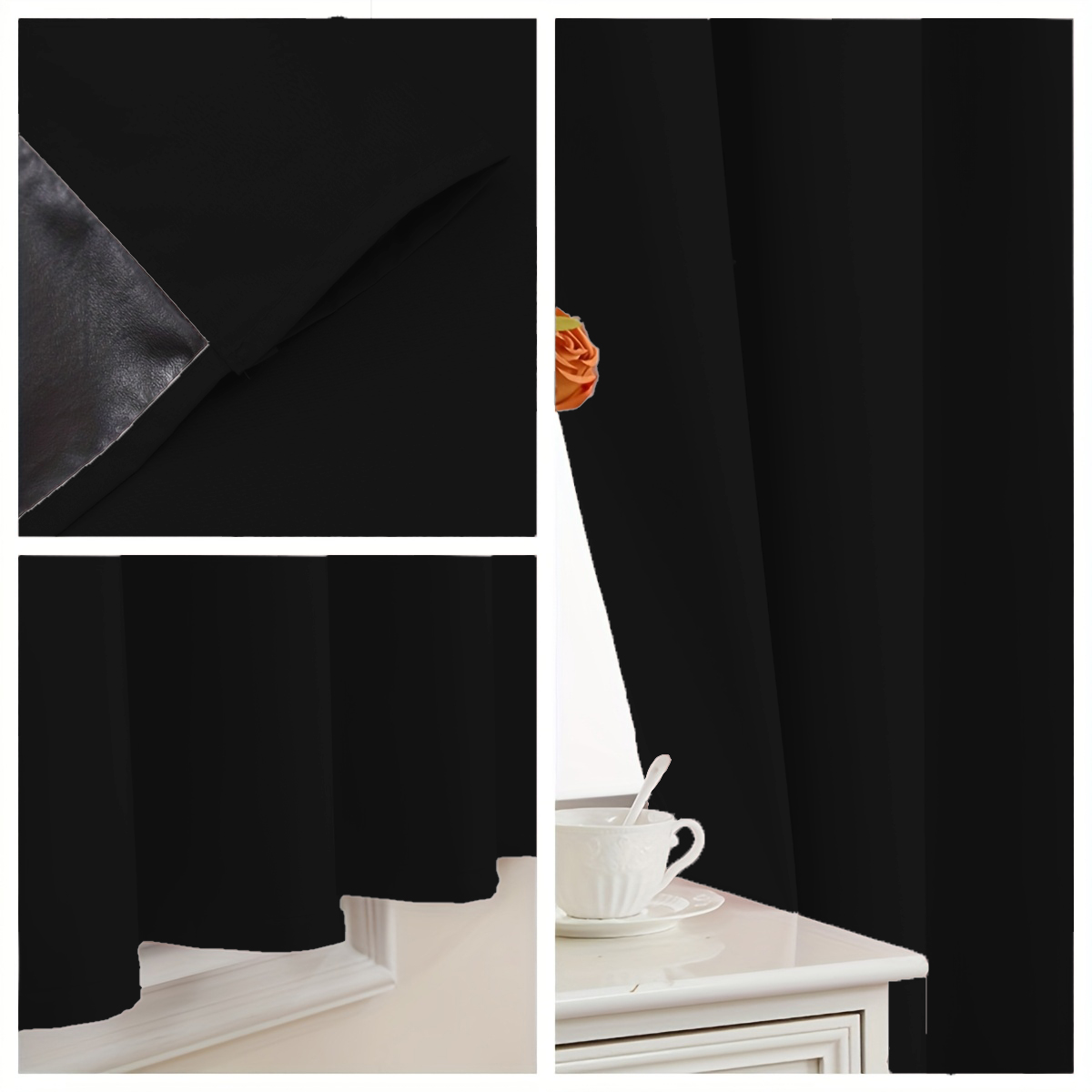 1 Peça de Cortina Simples de C - Home Decor Curtains avaliação e preço