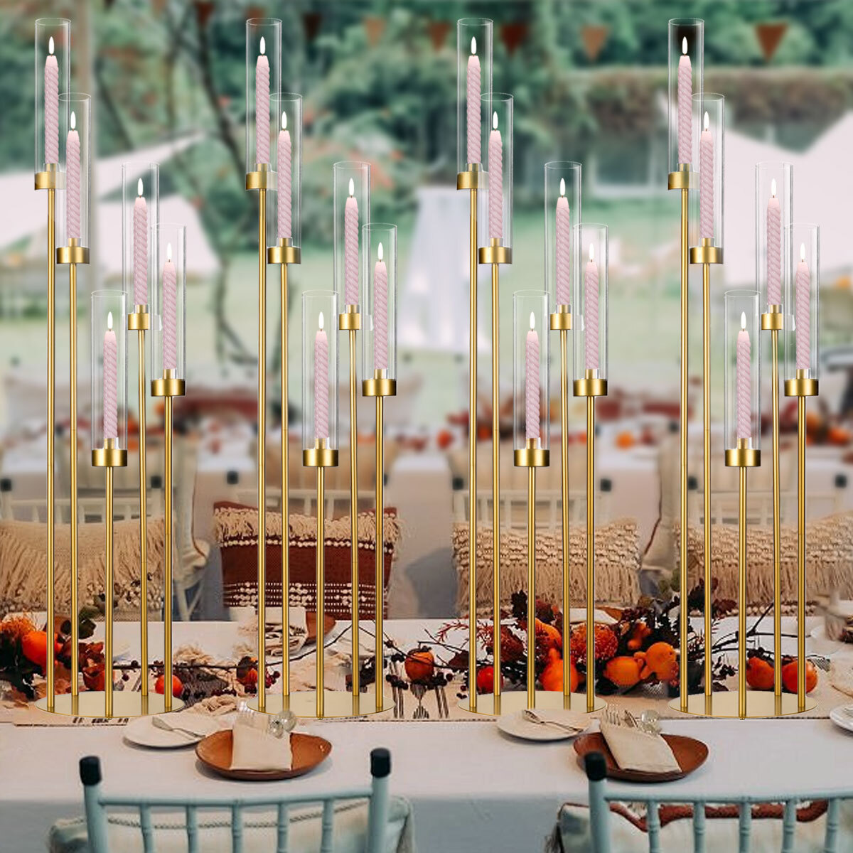 10 Peças Candelabro de Chão Do - Home Decor Gold avaliação e preço