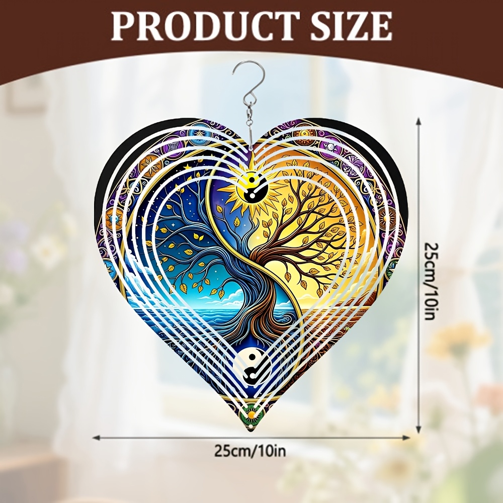 Sino de Vento Circular Yin-Yan - Home Decor Enthusiast Meaning avaliação e preço