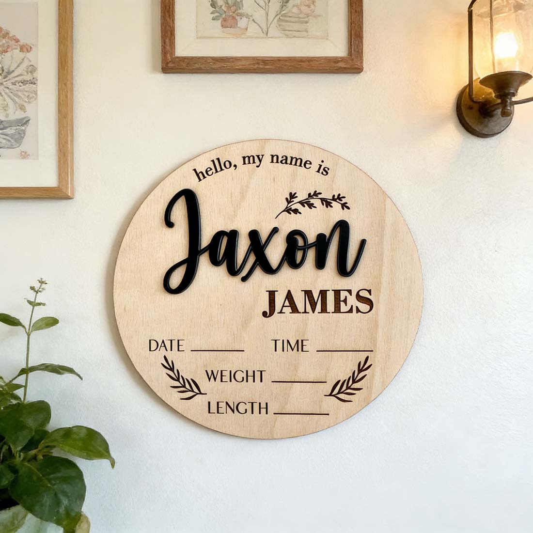 1 Placa de Madeira Personaliza - Home Decor Names avaliação e preço