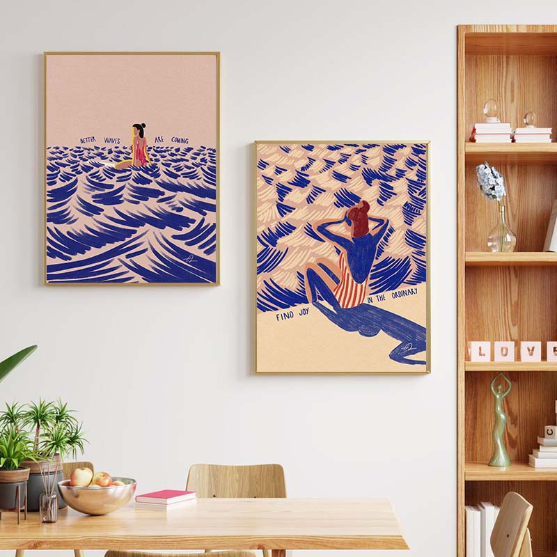 Pôster de Arte Minimalista Nór - Home Decor Youtube avaliação e preço
