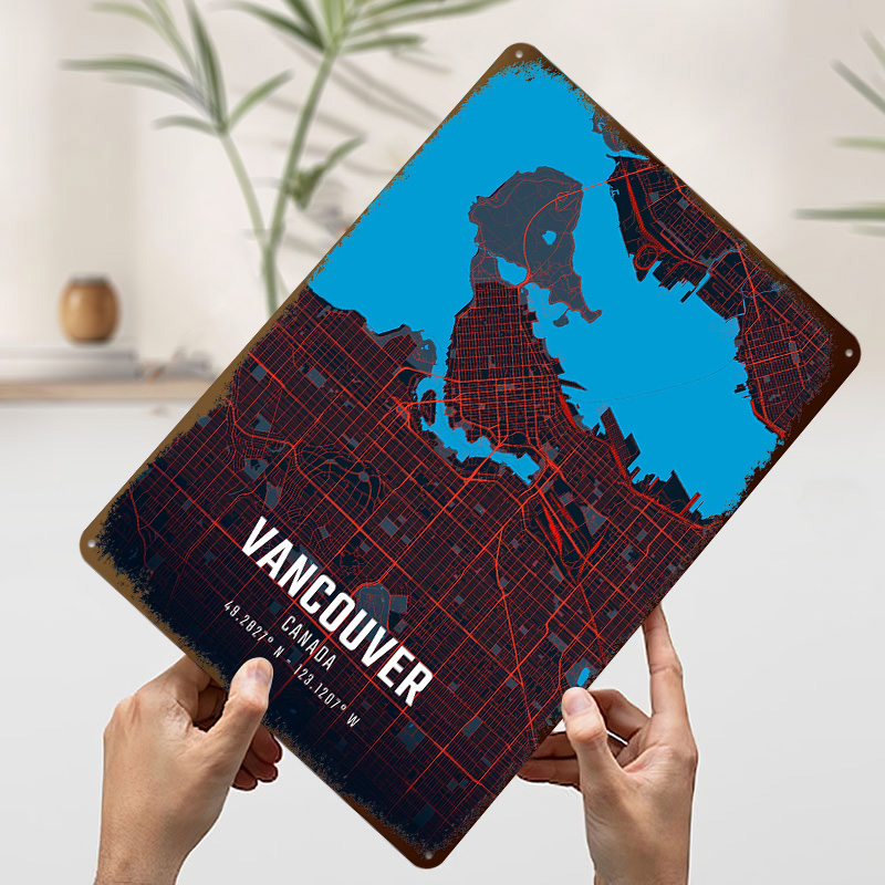 Mapa da Cidade de Vancouver em - Home Decor Vancouver avaliação e preço