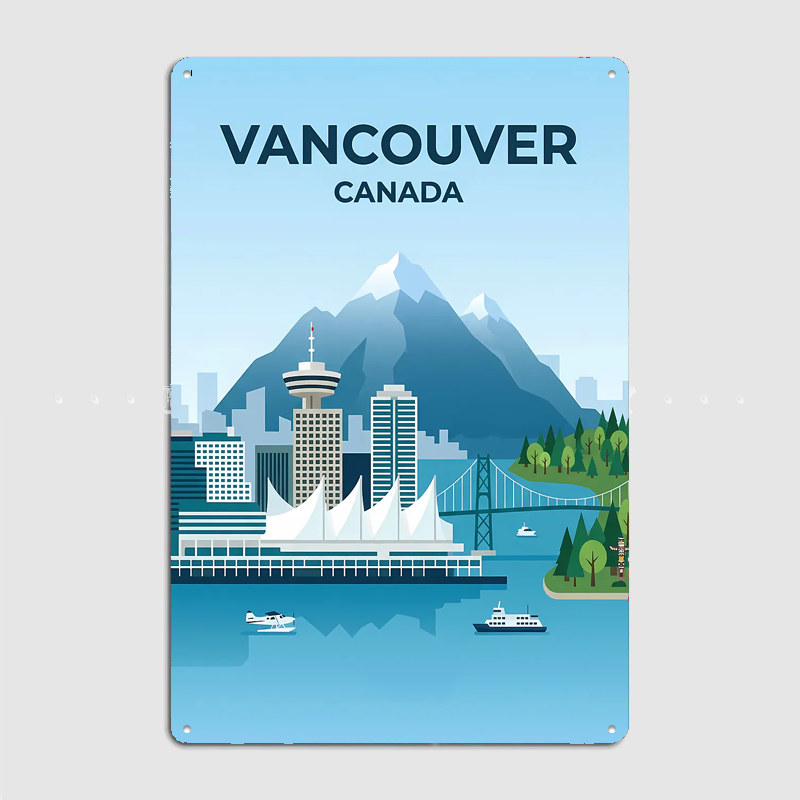 Pôsteres retrô de cenários de  - Home Decor Vancouver avaliação e preço