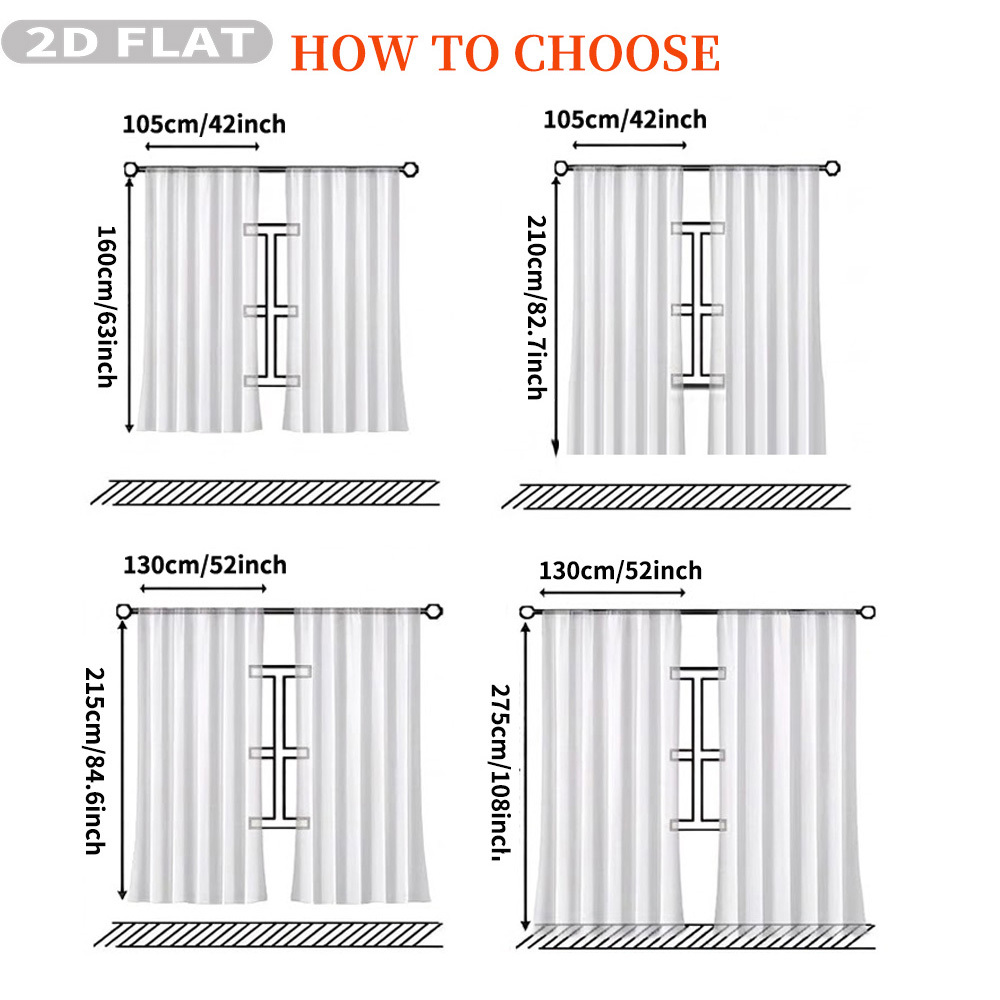 Cortinas Transparentes Planas  - Home Decor Curtains avaliação e preço