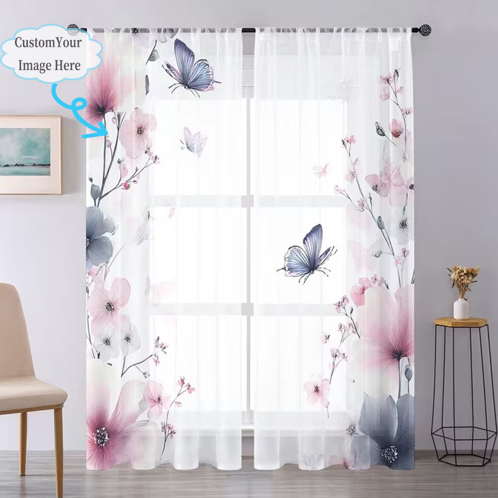 Cortinas Transparentes Planas  - Home Decor Curtains avaliação e preço