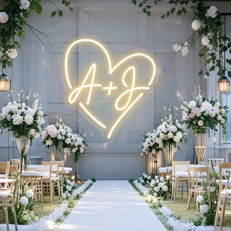 Iniciais personalizadas coraçã - Home Decor Com avaliação e preço