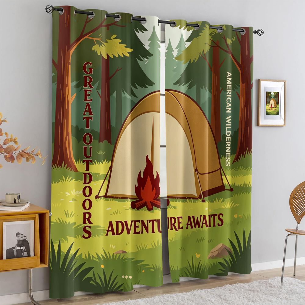 Cortinas com Estampa de Cena d - Home Decor Curtains avaliação e preço