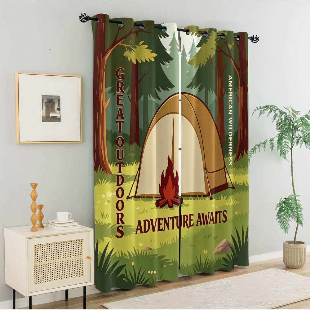 Cortinas com Estampa de Cena d - Home Decor Curtains avaliação e preço
