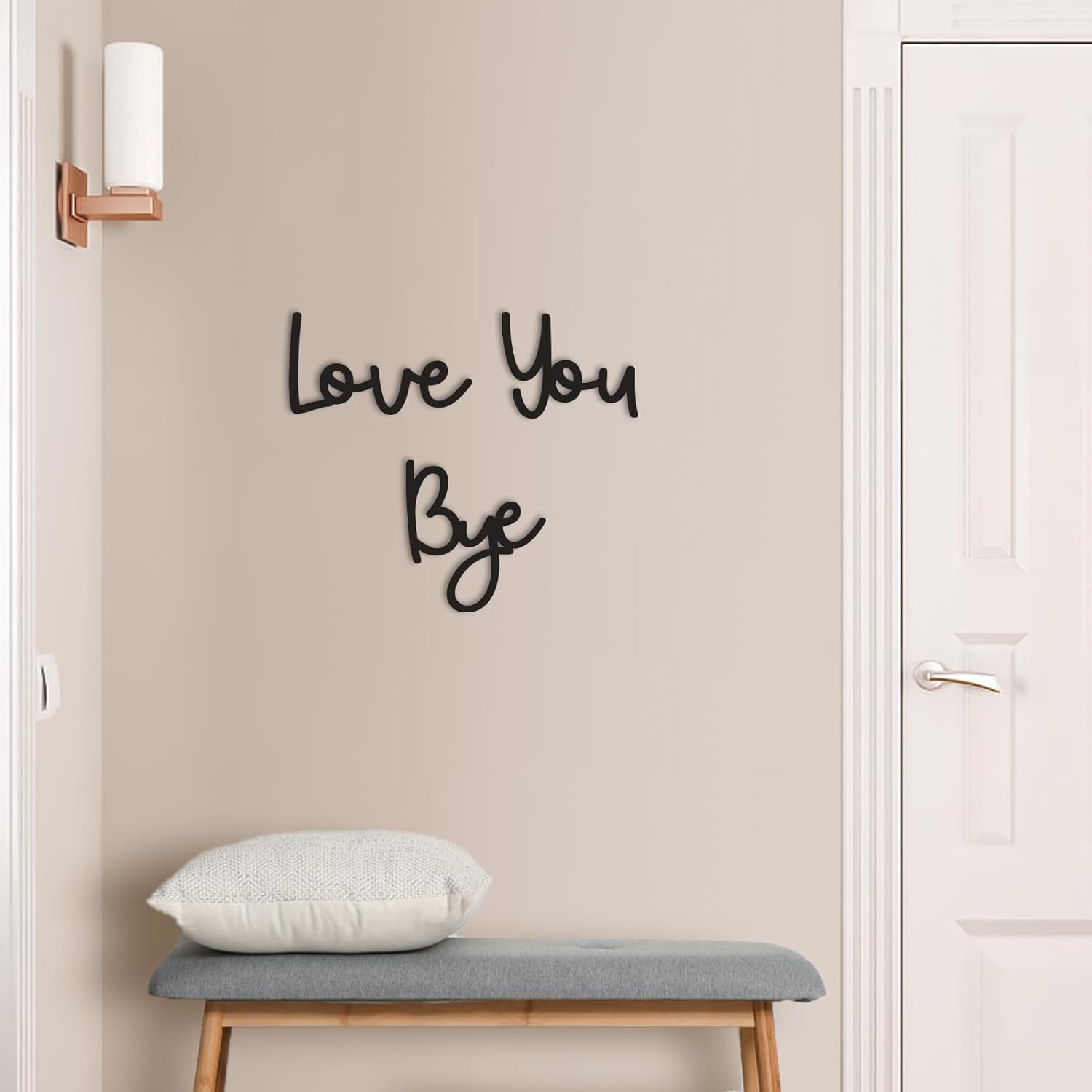 Love You Bye Sinal de madeira  - Home Decor Express avaliação e preço