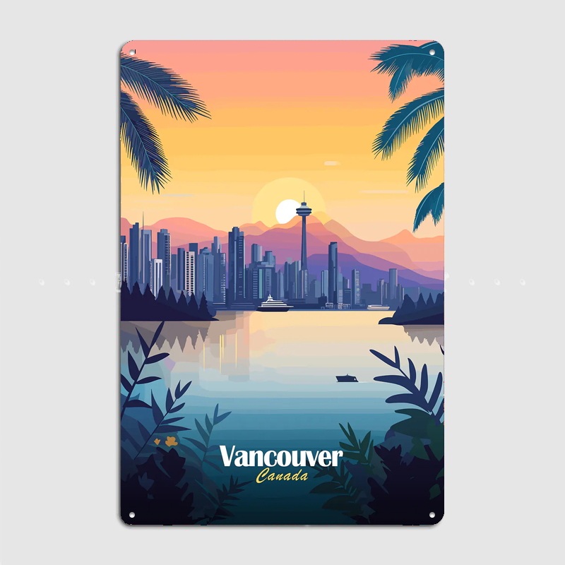 Pôsteres retrô de cenário de v - Home Decor Vancouver avaliação e preço