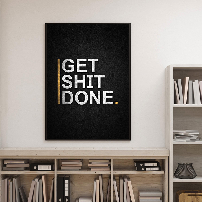 Pôster Motivacional Sem Descul - Watercolor Poster Print avaliação e preço