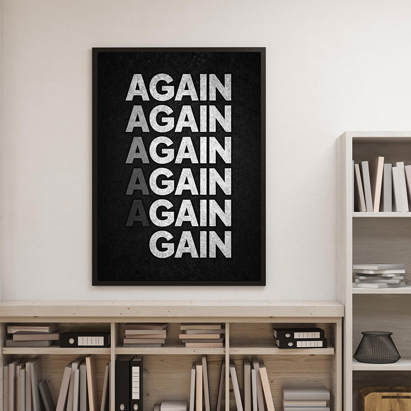Pôster Motivacional Sem Descul - Watercolor Poster Print avaliação e preço