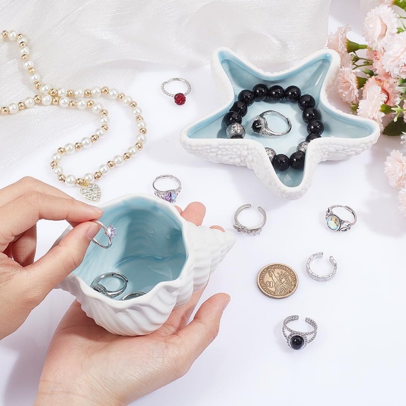 Prato decorativo de cerâmica c - Ceramic Trinket Dish avaliação e preço