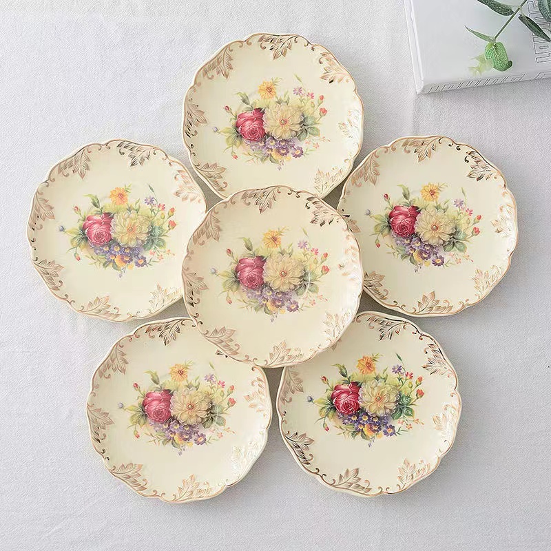 Rosa flor pintados à mão xícar - Ceramic Trinket Dish avaliação e preço