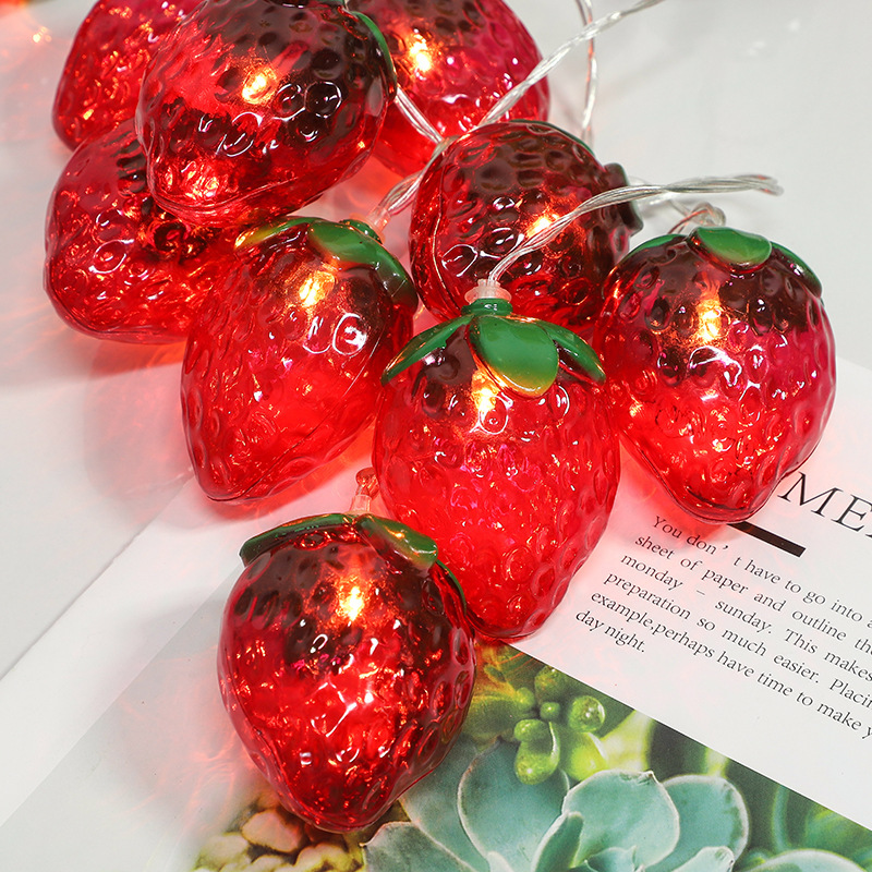 Tema de morango de frutas 1.5m - Fairy Lights Bedroom avaliação e preço