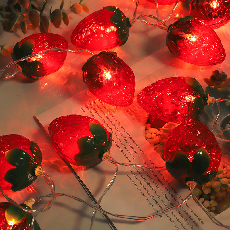 Tema de morango de frutas 1.5m - Fairy Lights Bedroom avaliação e preço