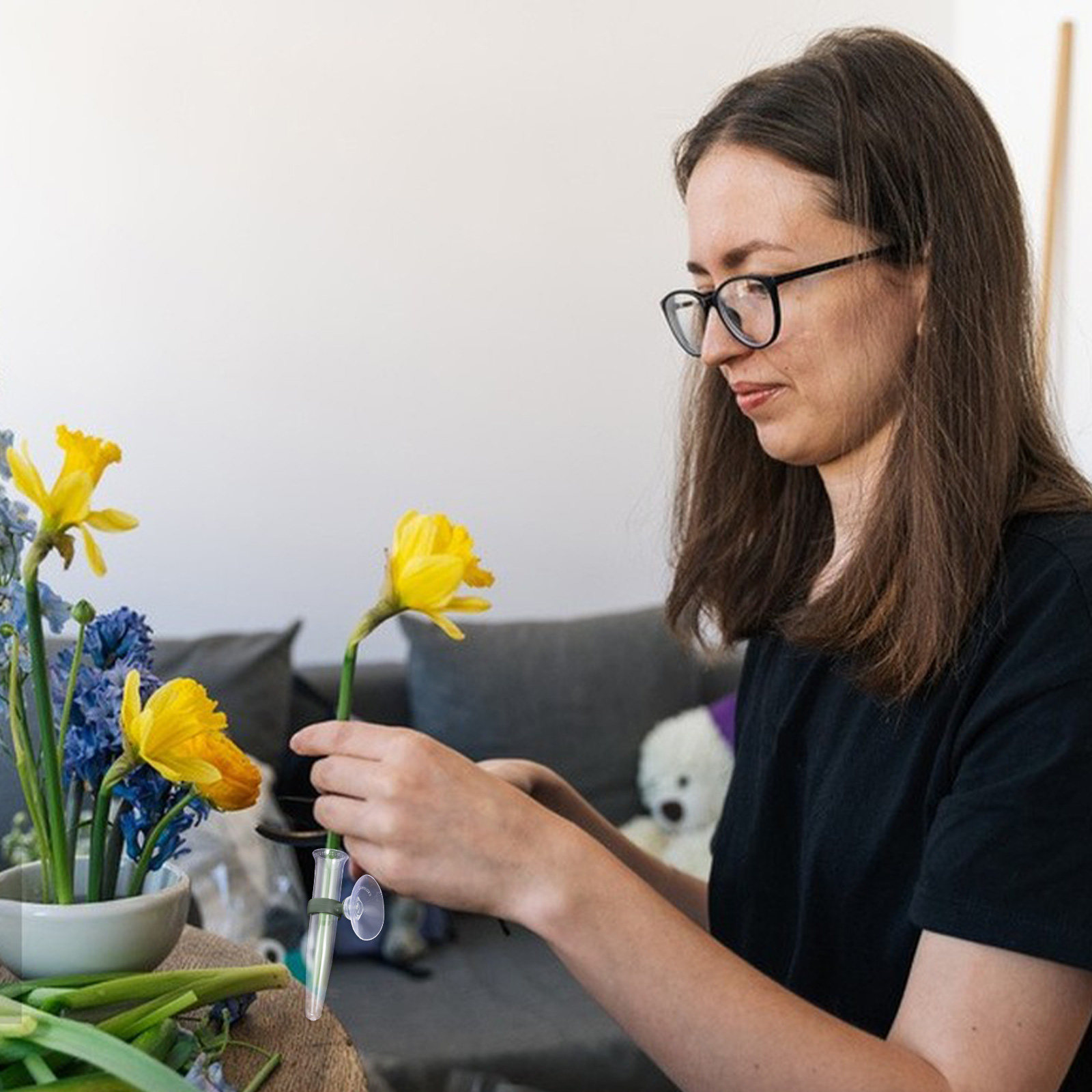8 Peças de Tubos Florais Trans - Home Decor Youtube avaliação e preço