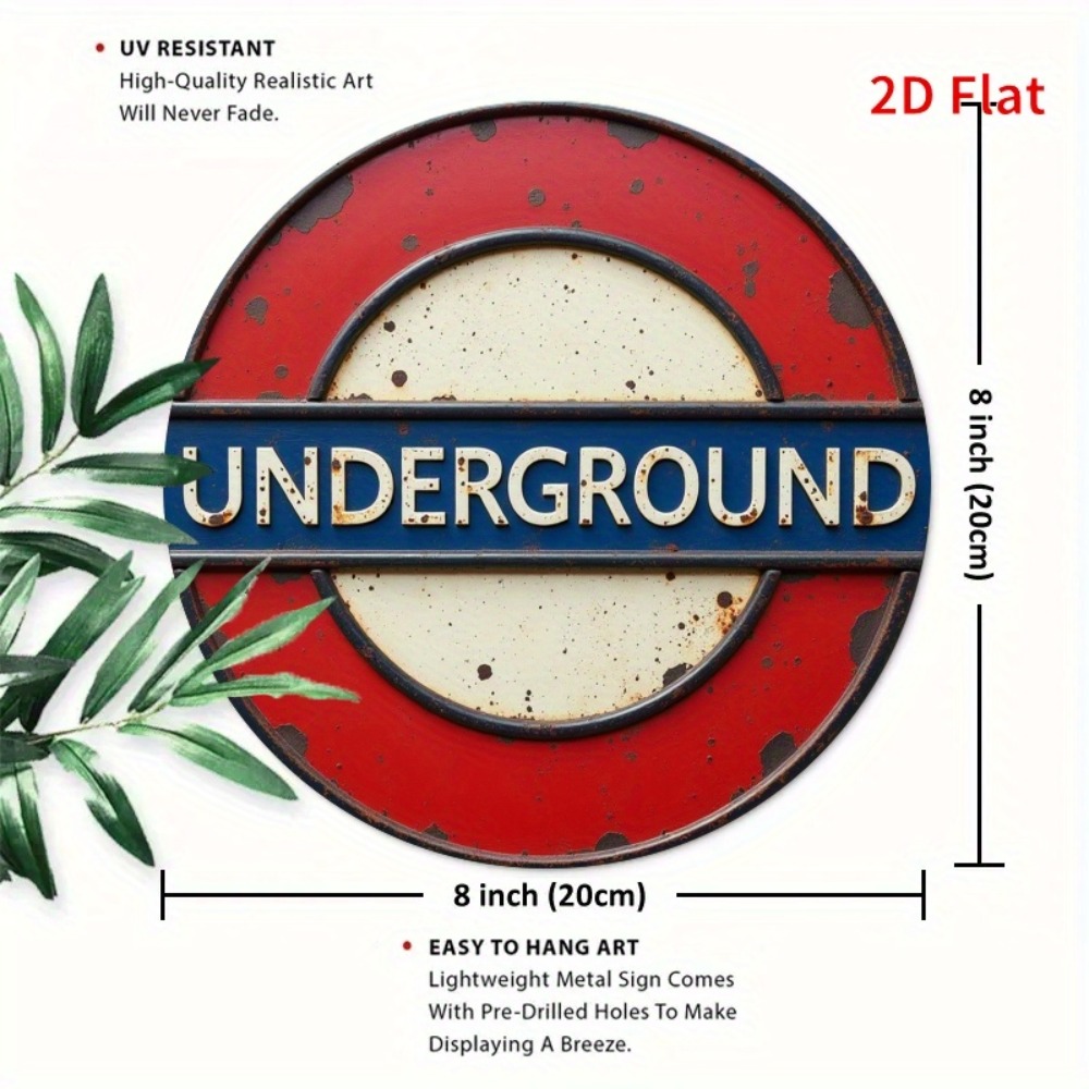Placa de Metal Vintage 2D do M - Home Decor London avaliação e preço