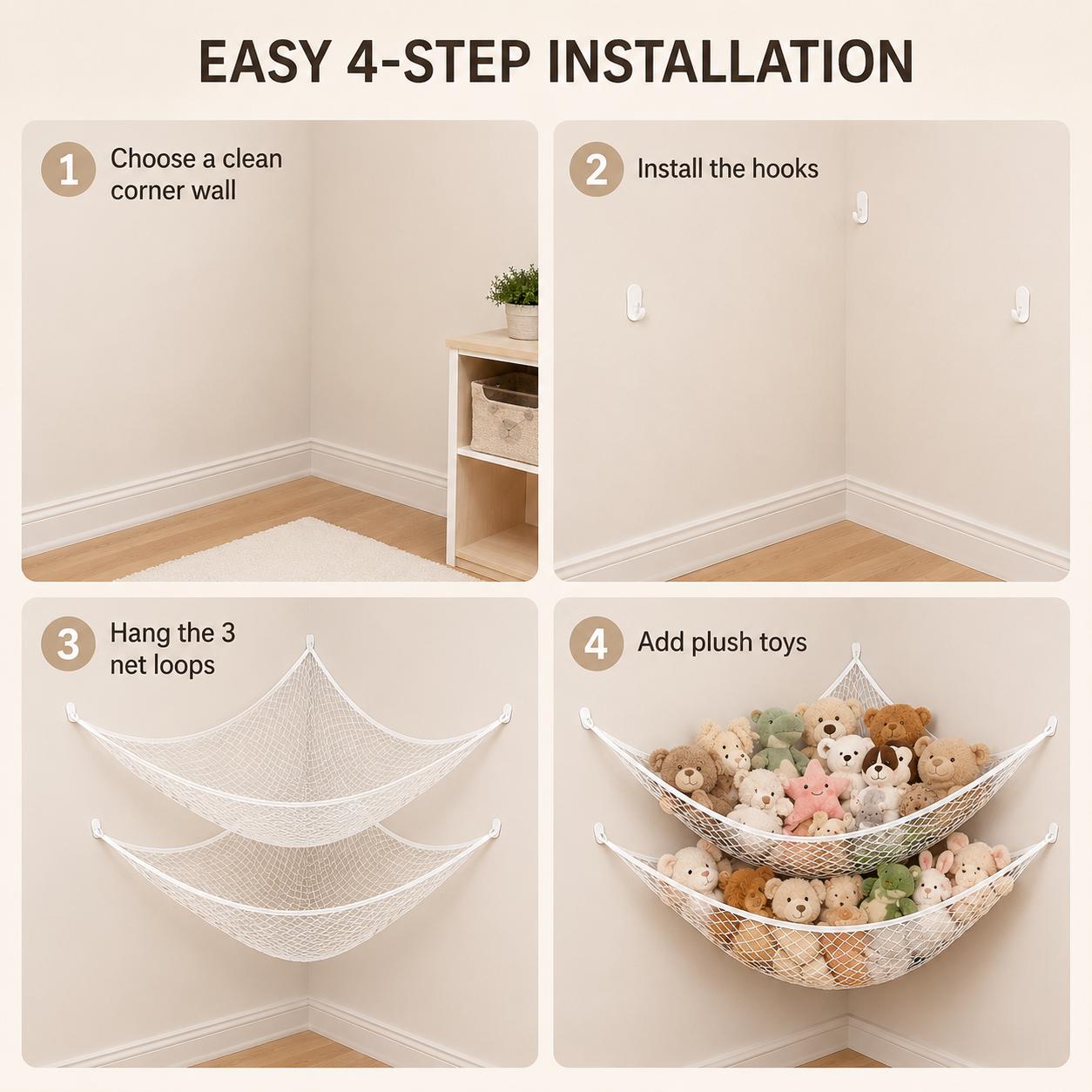 Rede de Armazenamento de Brinq - Home Decor Com avaliação e preço