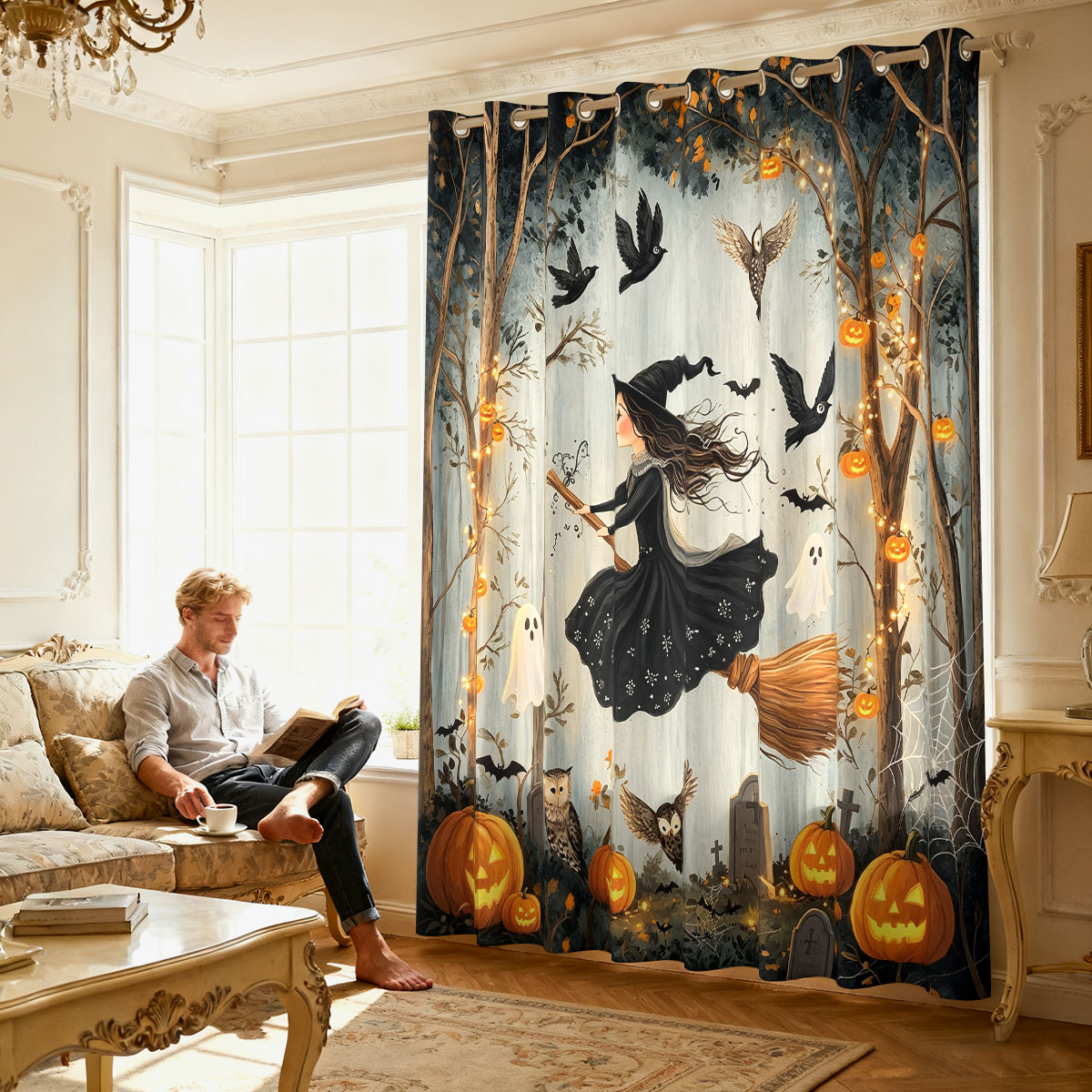 1PC Cortina de Laço Único com  - Home Decor Curtains avaliação e preço
