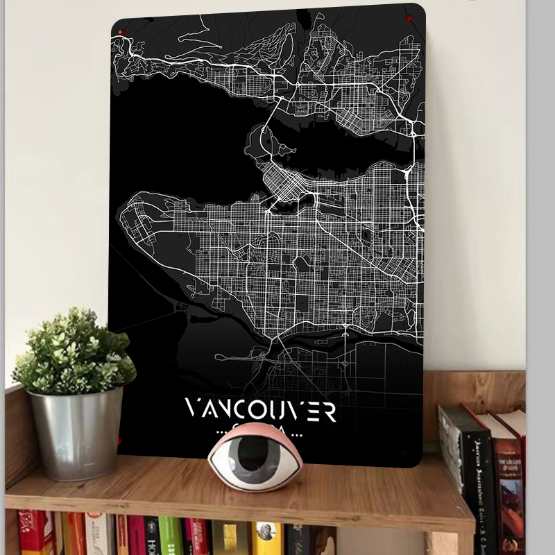 Mapa da cidade do Canadá de Va - Home Decor Vancouver avaliação e preço
