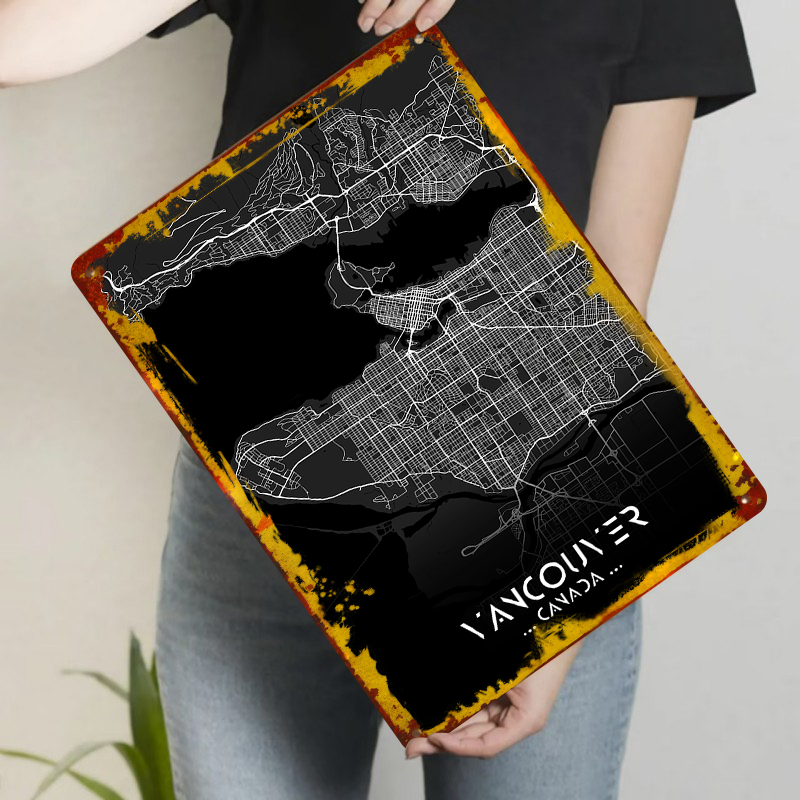 Mapa da cidade do Canadá de Va - Home Decor Vancouver avaliação e preço