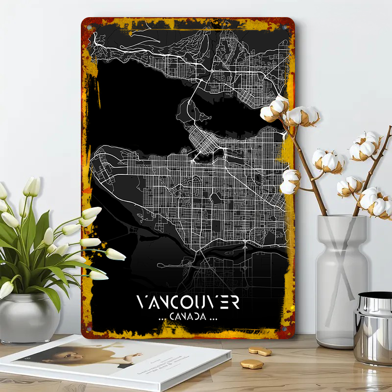 Mapa da cidade do Canadá de Va - Home Decor Vancouver avaliação e preço