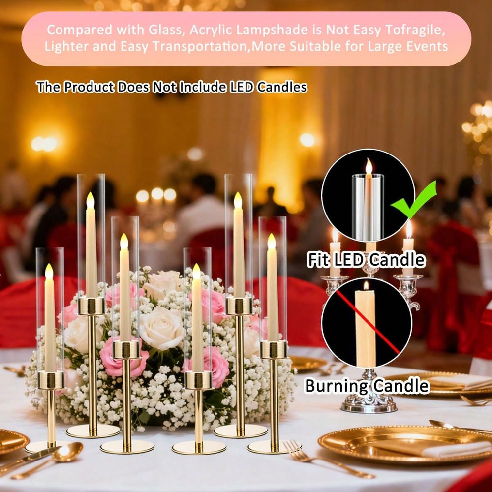 12 peças de suportes de velas  - Home Decor Gold avaliação e preço