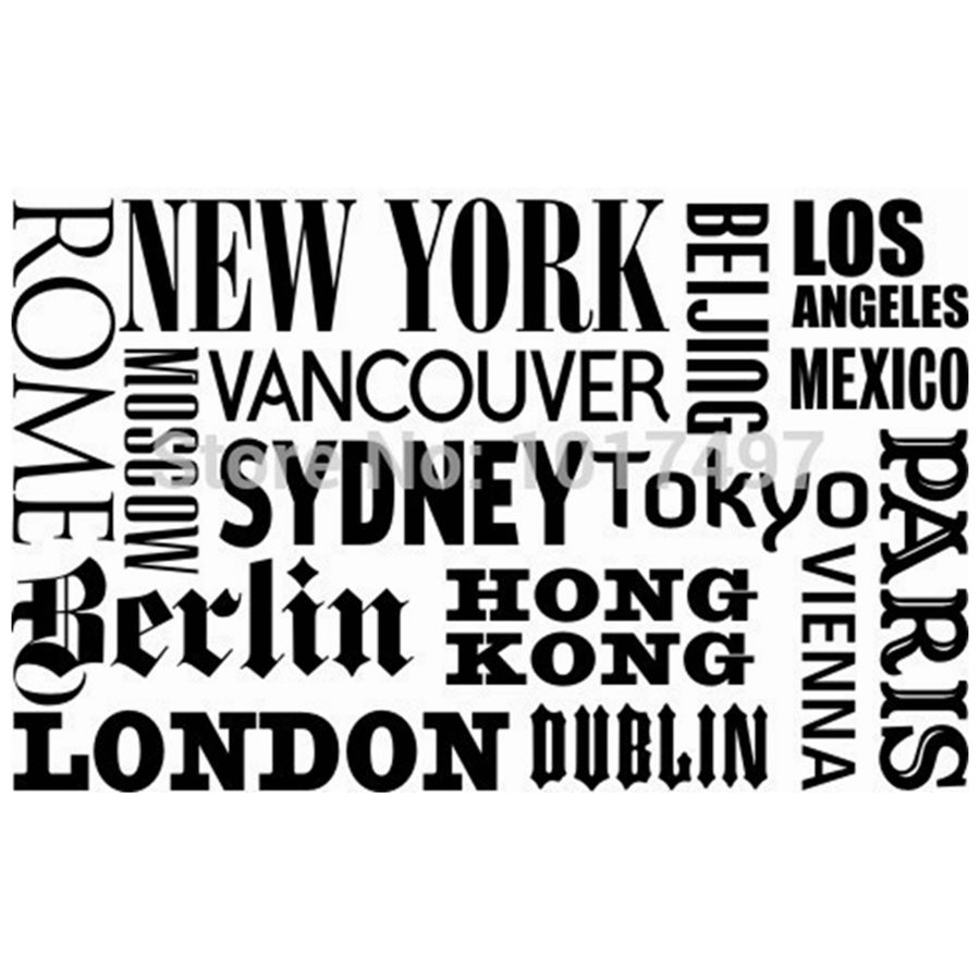 Nova york londres paris citaçã - Home Decor London avaliação e preço