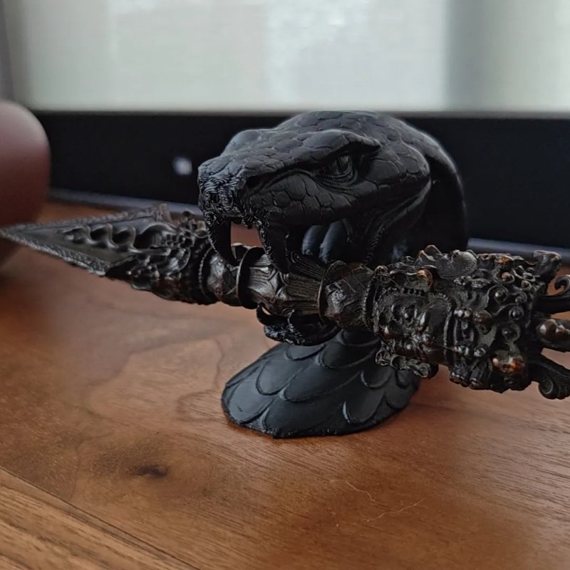 Escultura de Crânio de Cobra p - Home Decor Habitat avaliação e preço