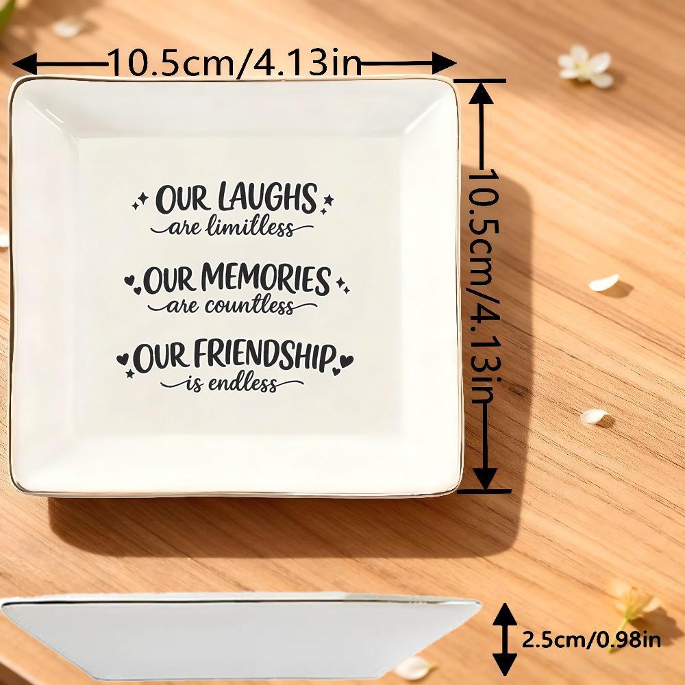 Suporte para Joias com Citação - Ceramic Trinket Dish avaliação e preço