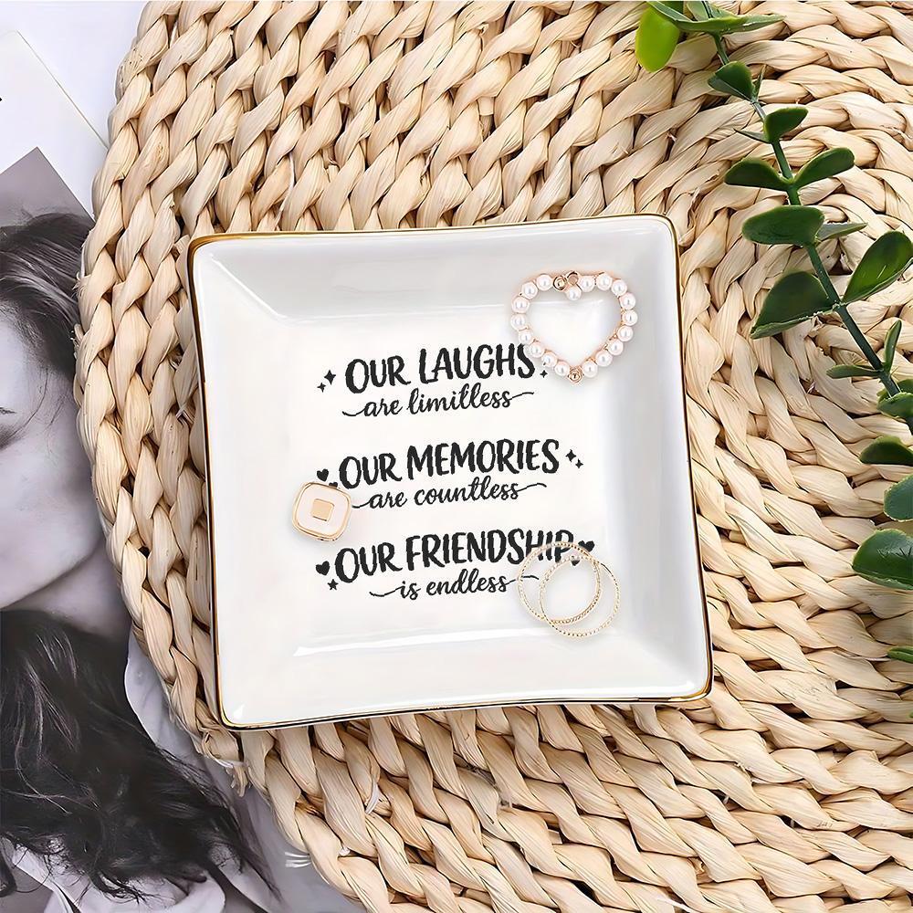 Suporte para Joias com Citação - Ceramic Trinket Dish avaliação e preço